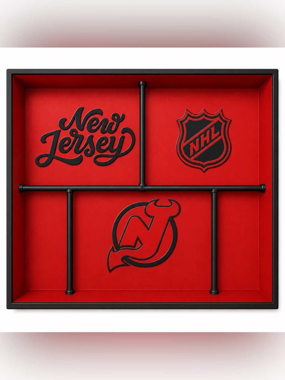 New Jersey Devils NHL Pocket Dump Tray - For Keys, Wallet, Money, Etc